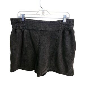 Sincerely Jules Charcoal Cotton Blend Pull On Stretch Shorts Size L